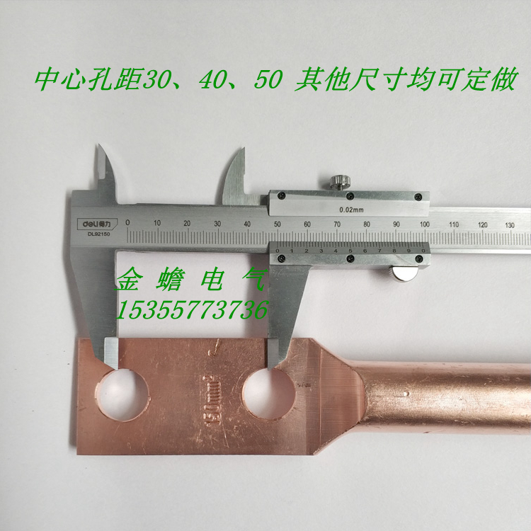 非標雙孔銅鼻子，非標中心距銅鼻子，定做雙孔銅鼻子