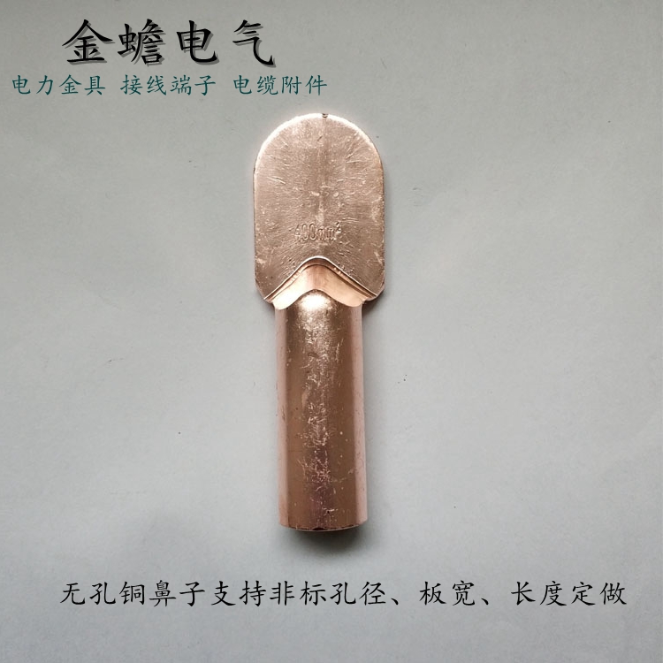 無孔銅鼻子定做 無孔銅接線端子